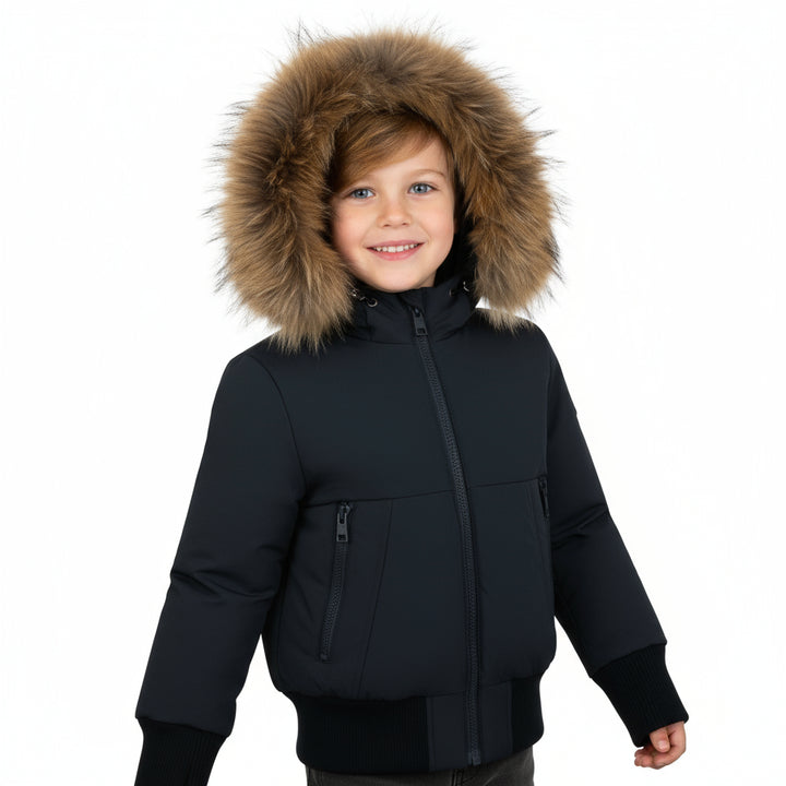 Pramie Boys Matte Navy Jacket | Stylish, Warm & Comfortable Outerwear