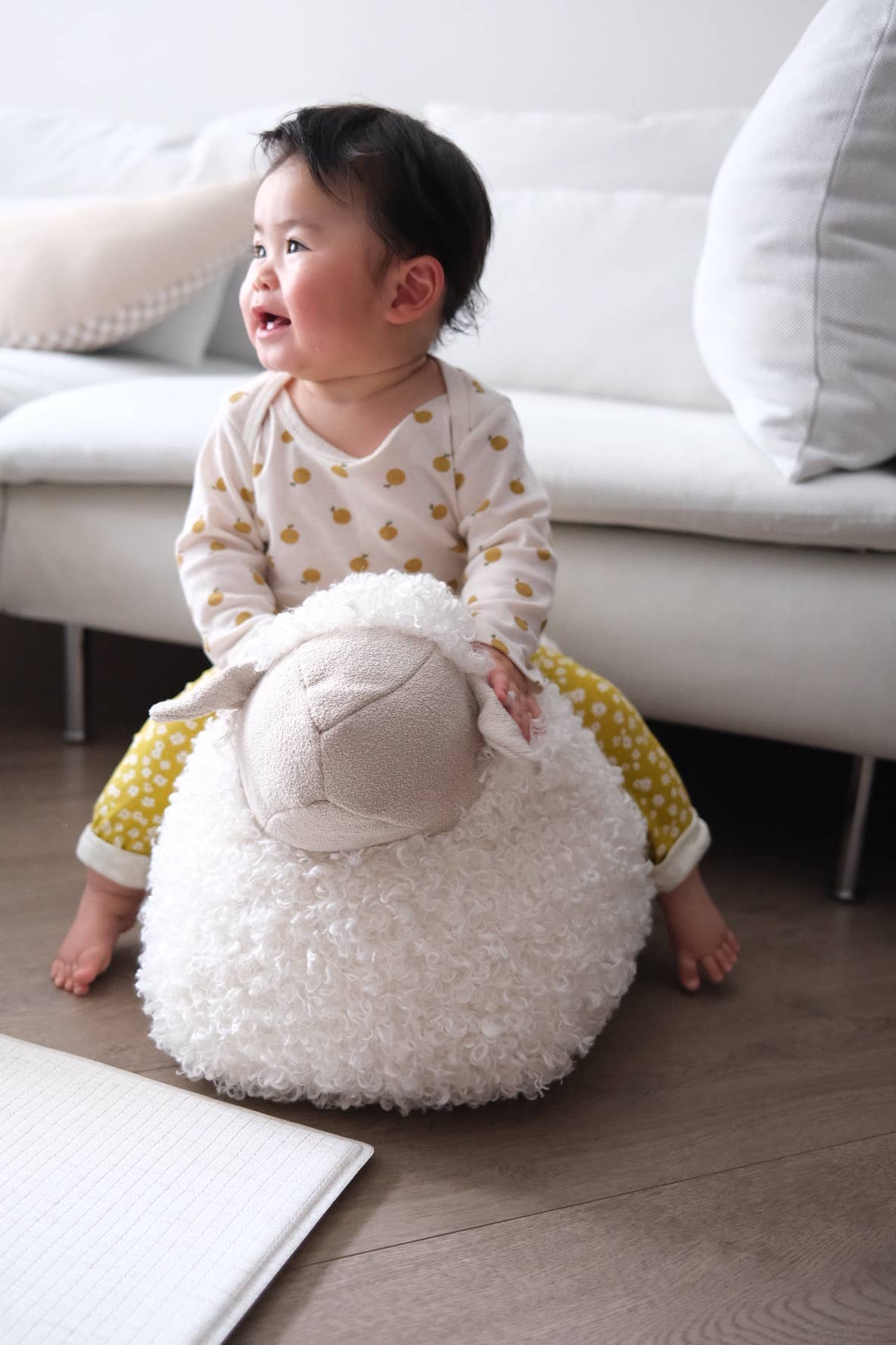 Little Lamb Kind - BAA BAA Sheep POUF // Ride-on toys // Best-selling: Cream