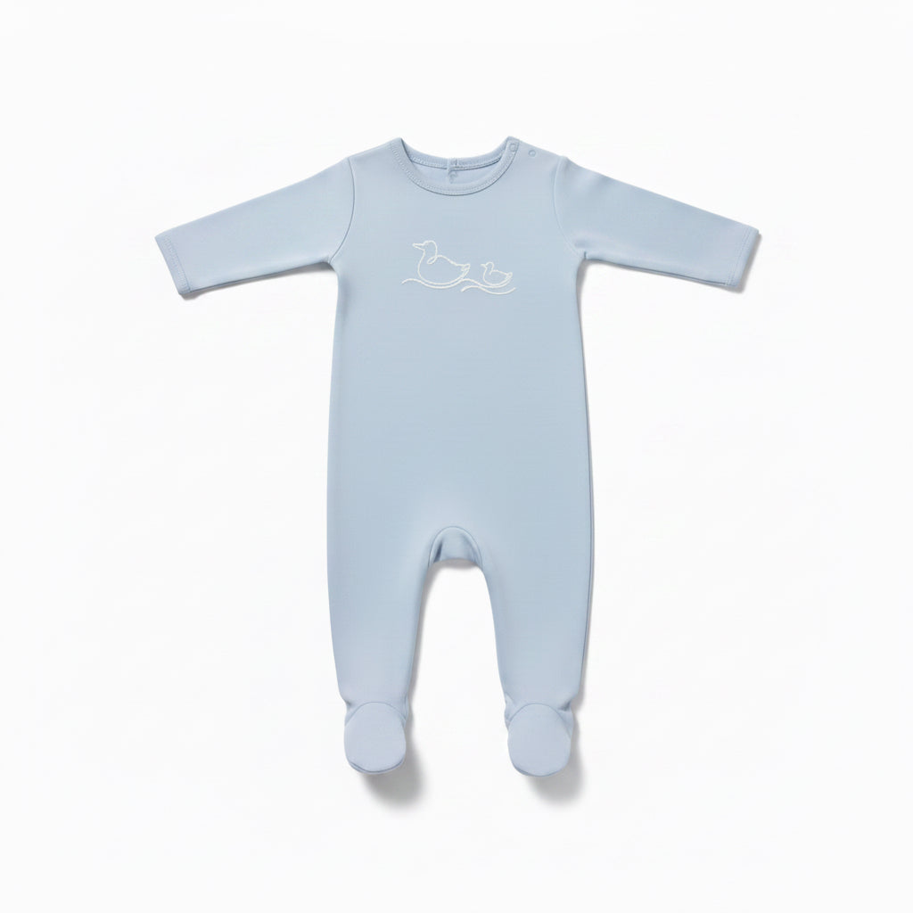 Mon Tresor Blue Dawn Corded Charms Footie + Hat Set