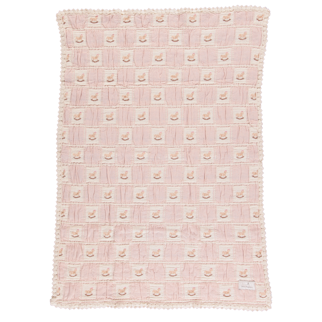 Bebe Organic Rocking Horse Patchwork Blanket