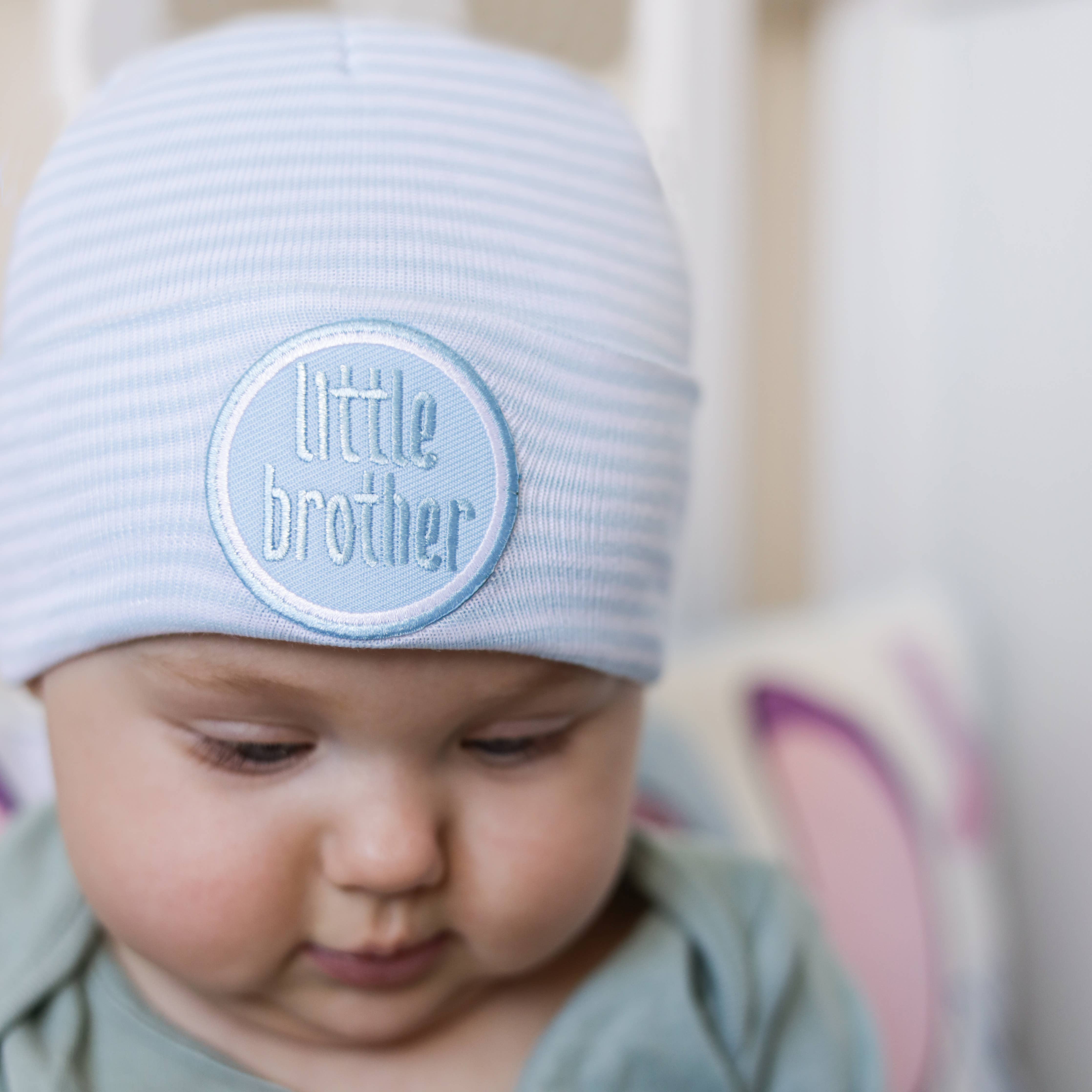 STRIPED BLUE-WHITE LITTLE BROTHER: NEWBORN