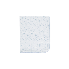 Bebe Organic Iver Blue Leaves Blanket