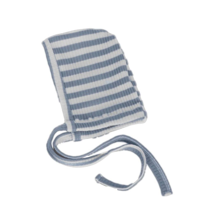 cadeau baby stripped ribbed bonnet hat