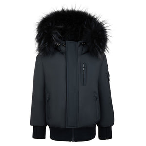 Pramie Navy Boys Down Jacket (2–16Y) | Premium Matte Kids’ Winter Outerwear