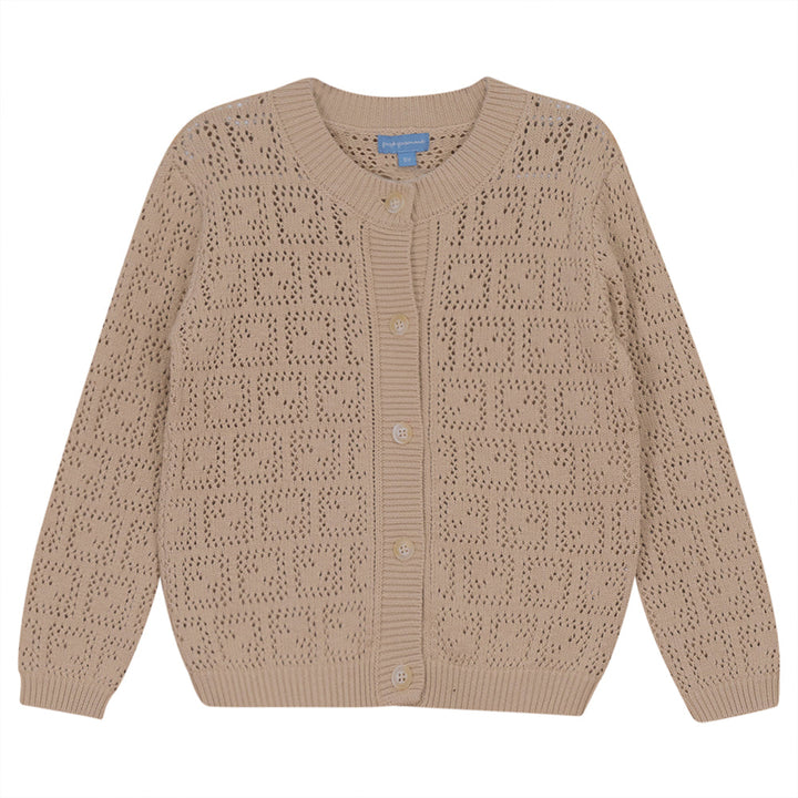 pompomme neutral pointelle cardigan 1