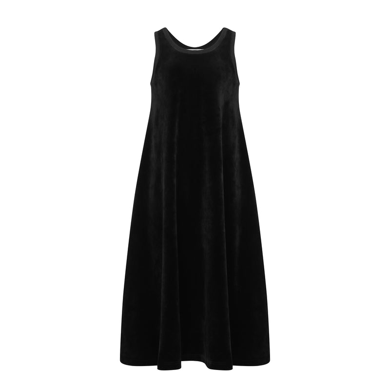 parni black velour maxi jumper