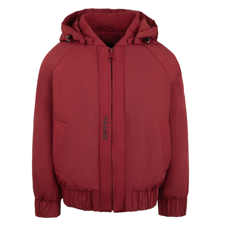 Pramie Red Ribbon Fall Jacket | Chic, Warm & Stylish Seasonal Wear