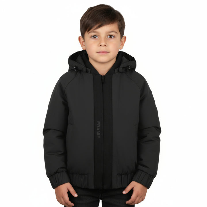 Pramie Black Ribbon Fall Jacket | Elegant, Warm & Versatile Outerwear