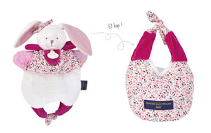 Doudou Et Compagnie - Reversible Bunny Puppet / Carry Bag
