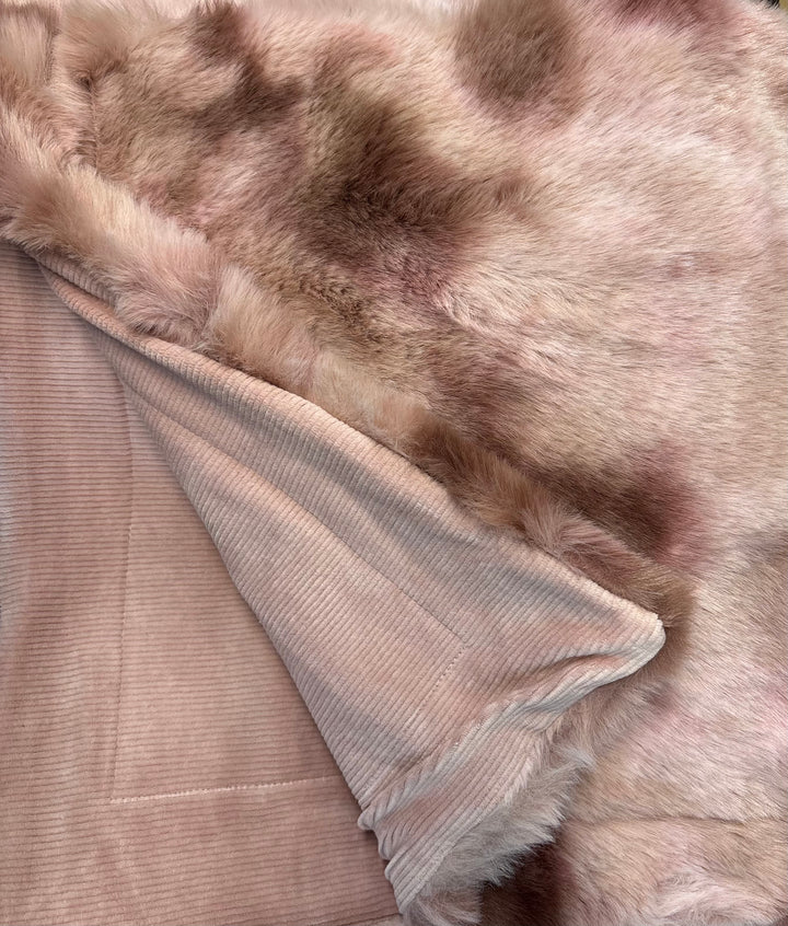 Little Lux Fur Spotted Blanket