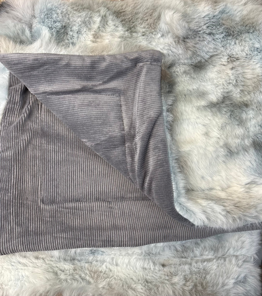 Little Lux Fur Spotted Blanket
