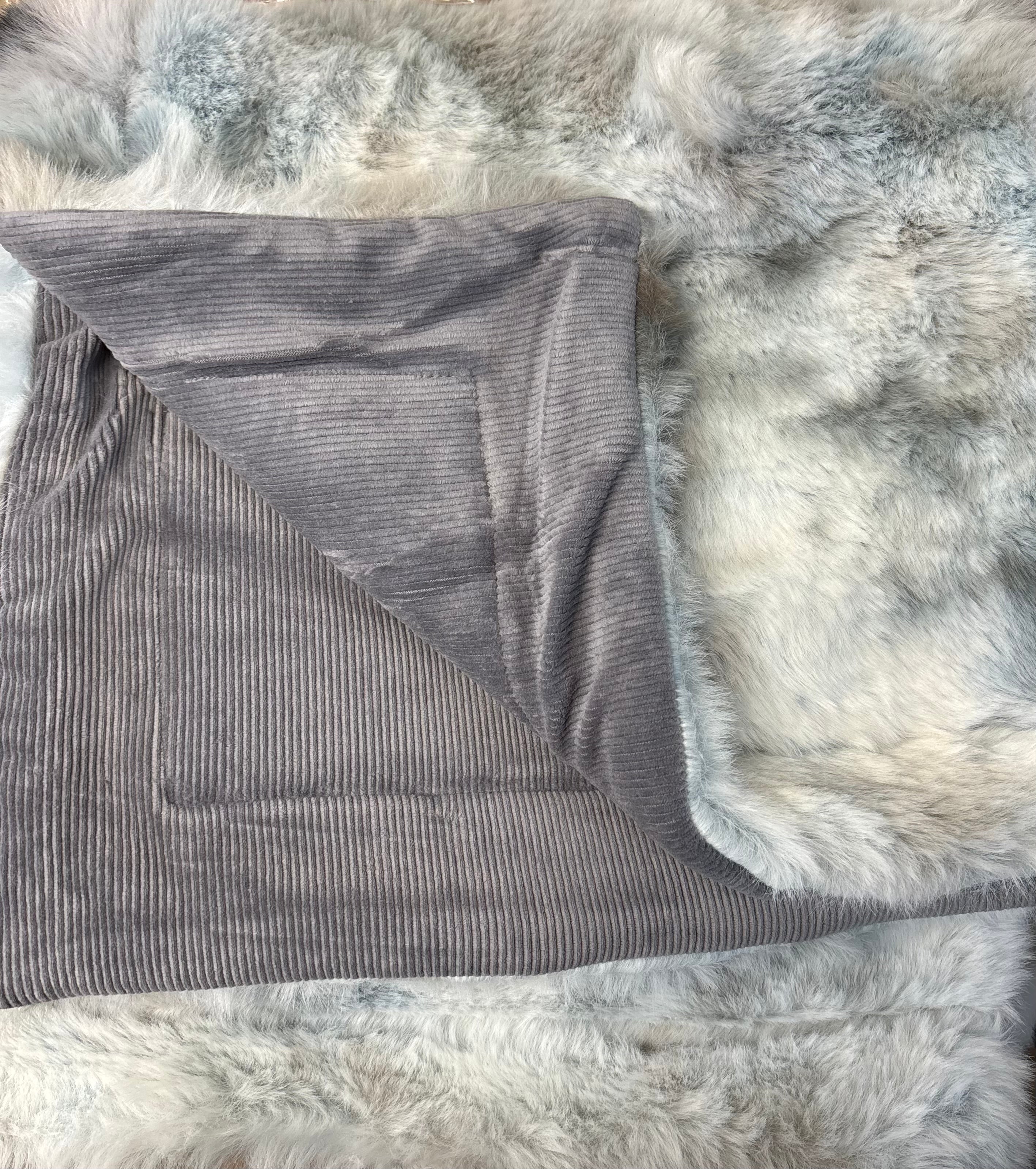 Little Lux Fur Spotted Blanket