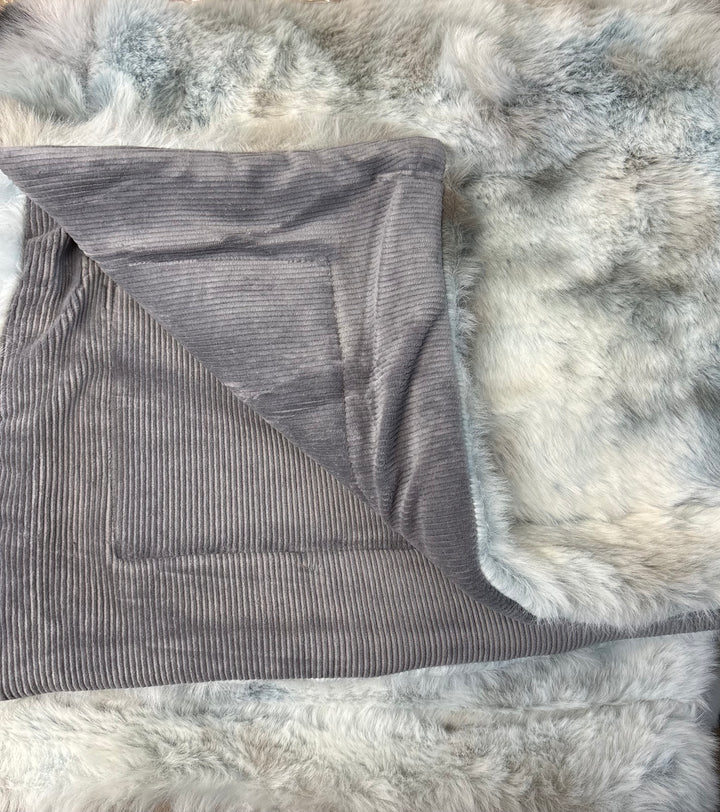 Little Lux Fur Spotted Blanket