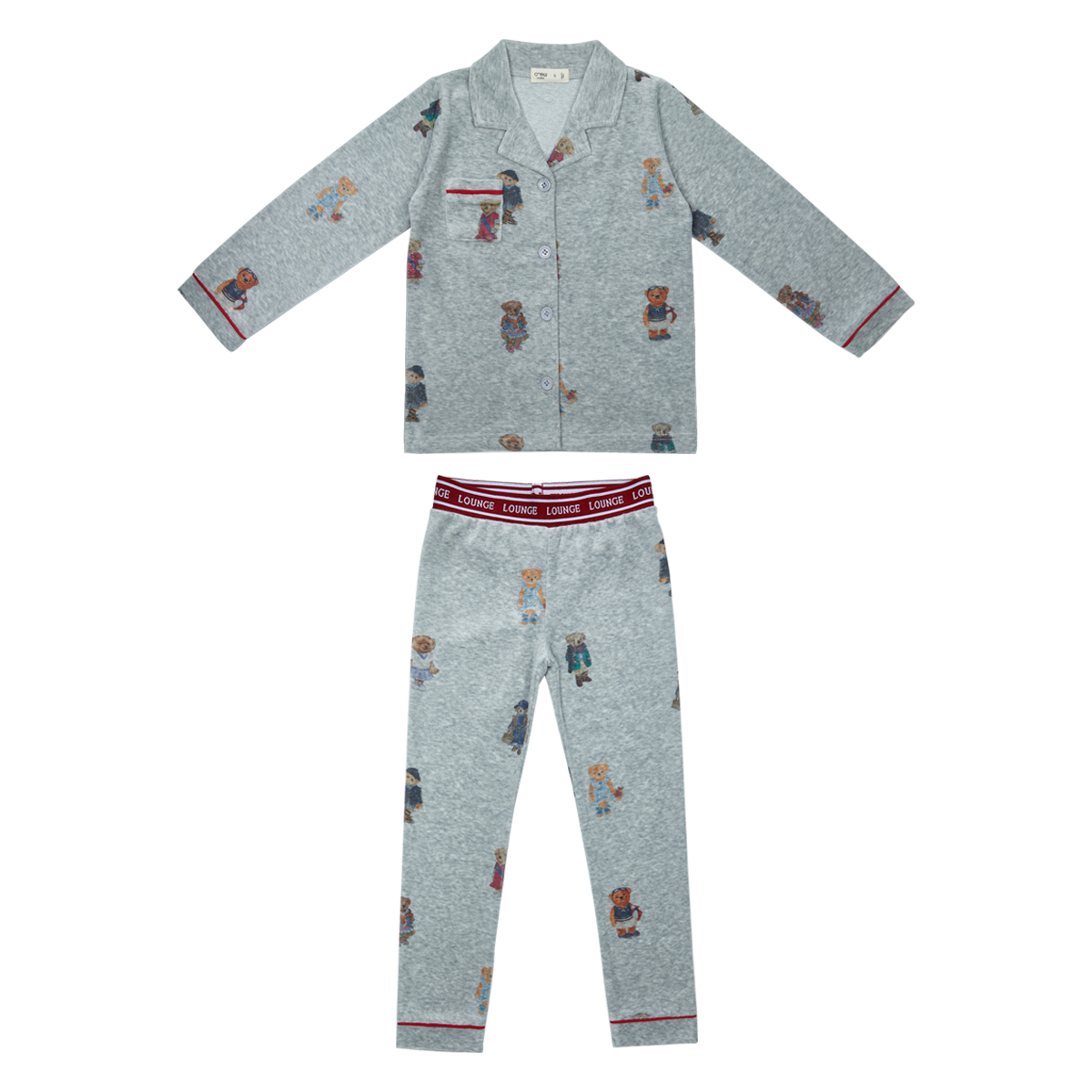 Crew Red Bear Lounge Set