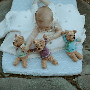 Pebble - Plush Teddy Bear Stuffed Animal: Duck Egg Blue