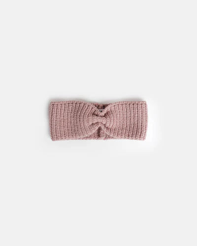 7am chunky knit headband ash rose