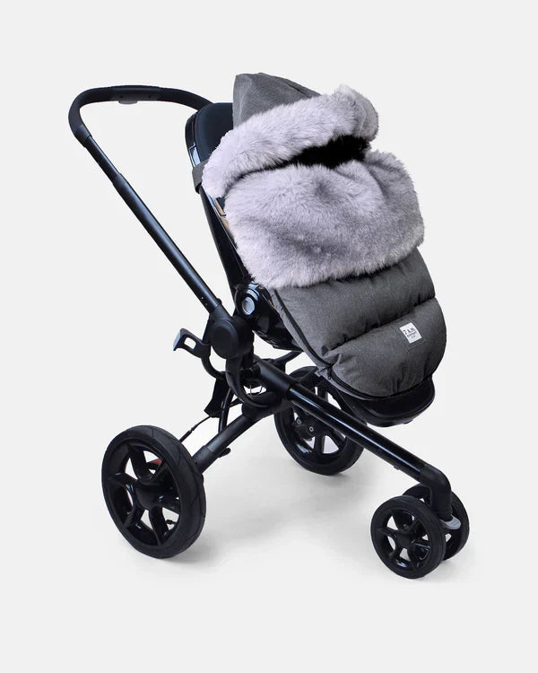 7AM Enfant Tundra Heather Grey PlushPOD – Warm Baby Stroller Cover
