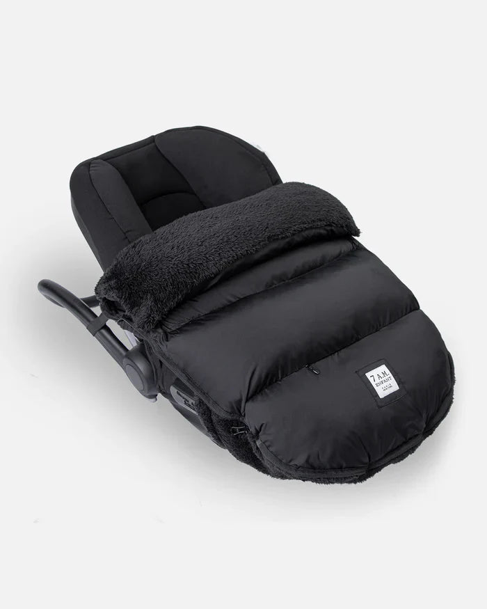 7AM Enfant Black PlushPOD – Ultra-Warm Baby Stroller Cover