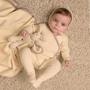 baby crotched edging 2 piece bonnet 1