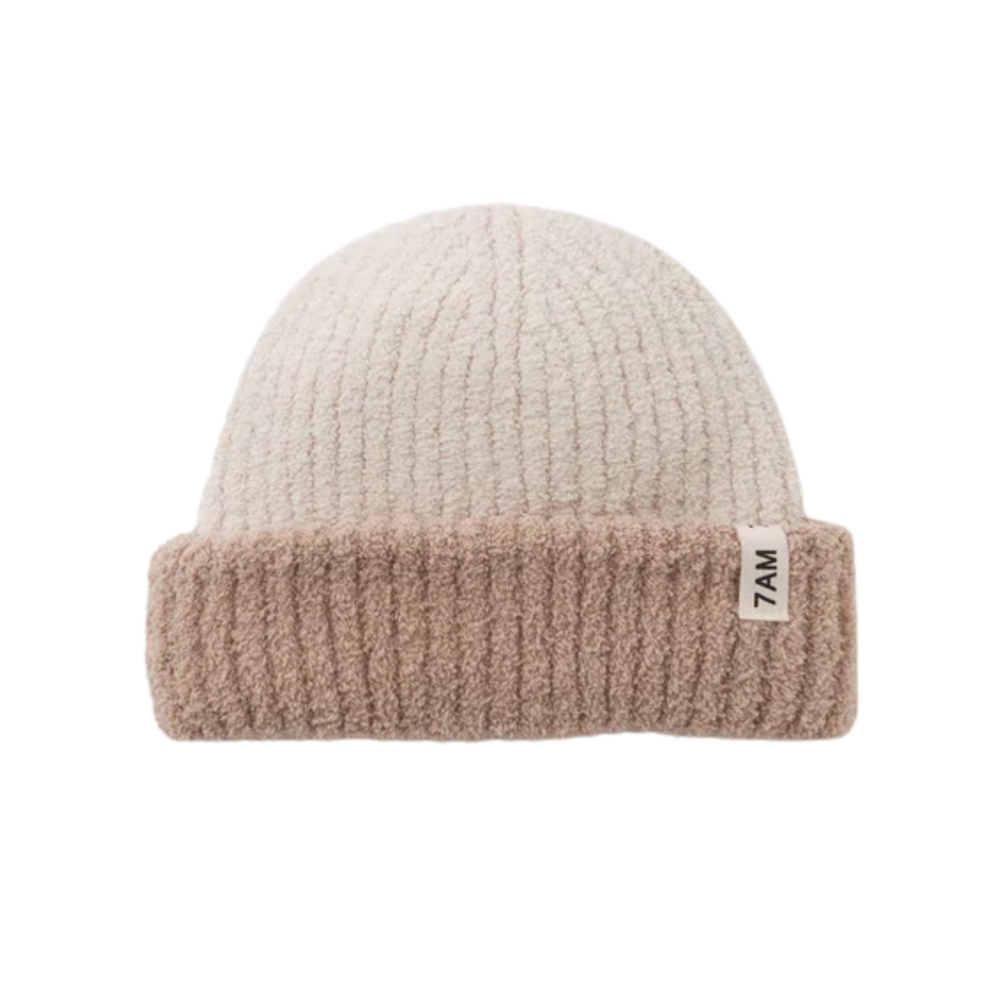 7AM Enfant 2-Tone Fuzzy Ribbed Beanie – Cozy Knit Hat