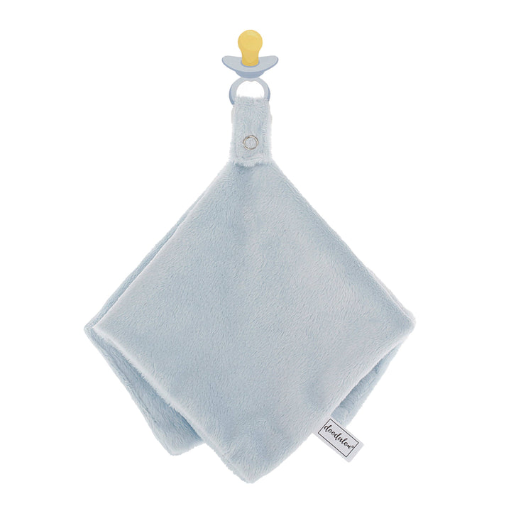 Doodalou - Super Soft Velboa Pacifier Blanket: Light Blue