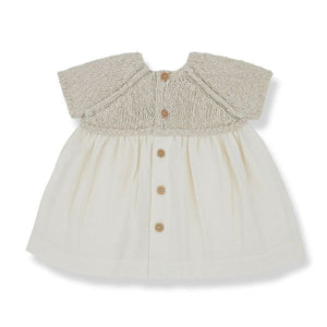 1+ in the Family Viola Natural Dress + Bloomer