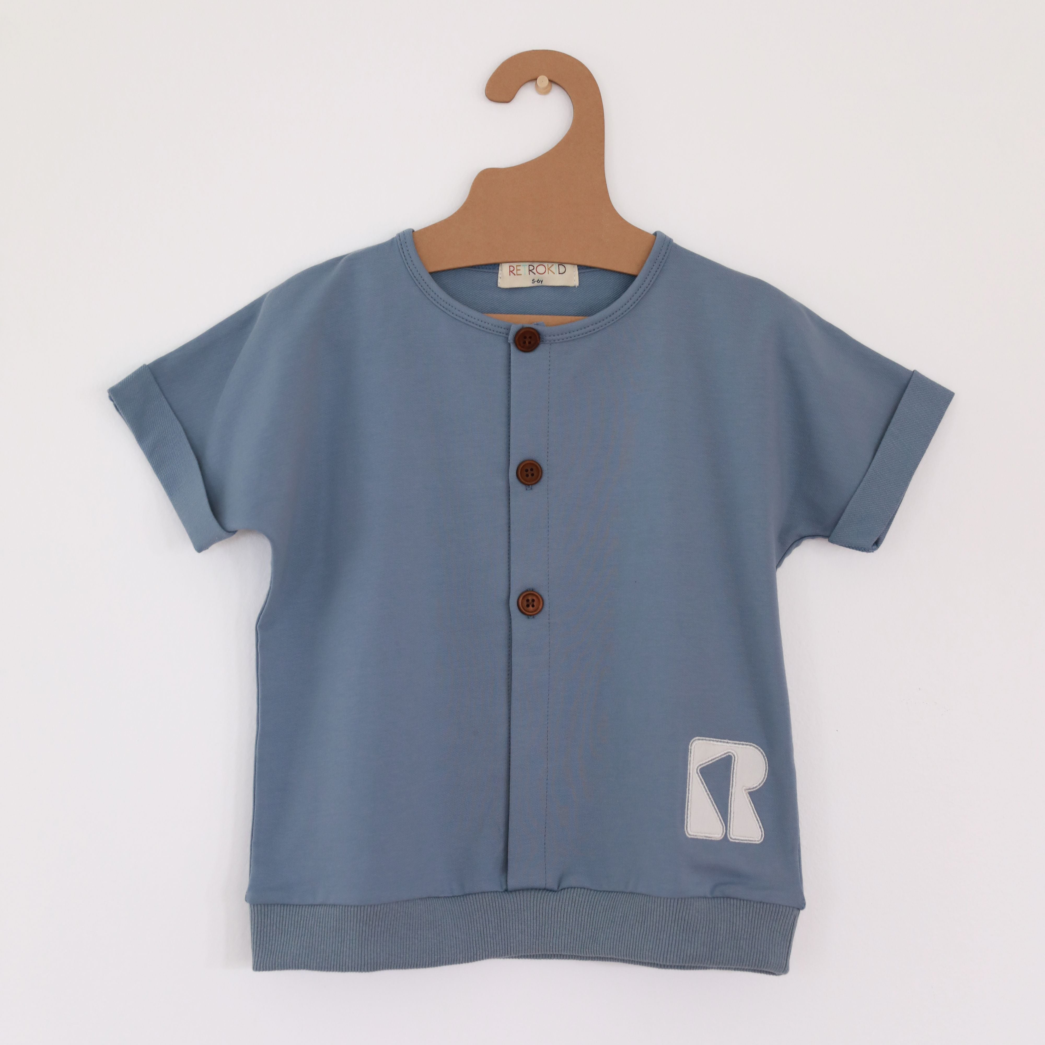 Retro Kid Finn Summer Blue French Terry Tee