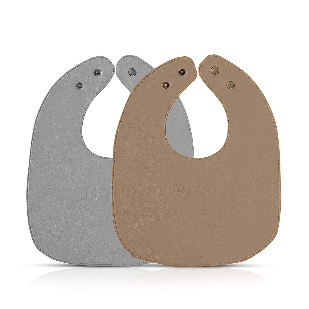 Bleu La La Bibs Mocah Brown & Grey