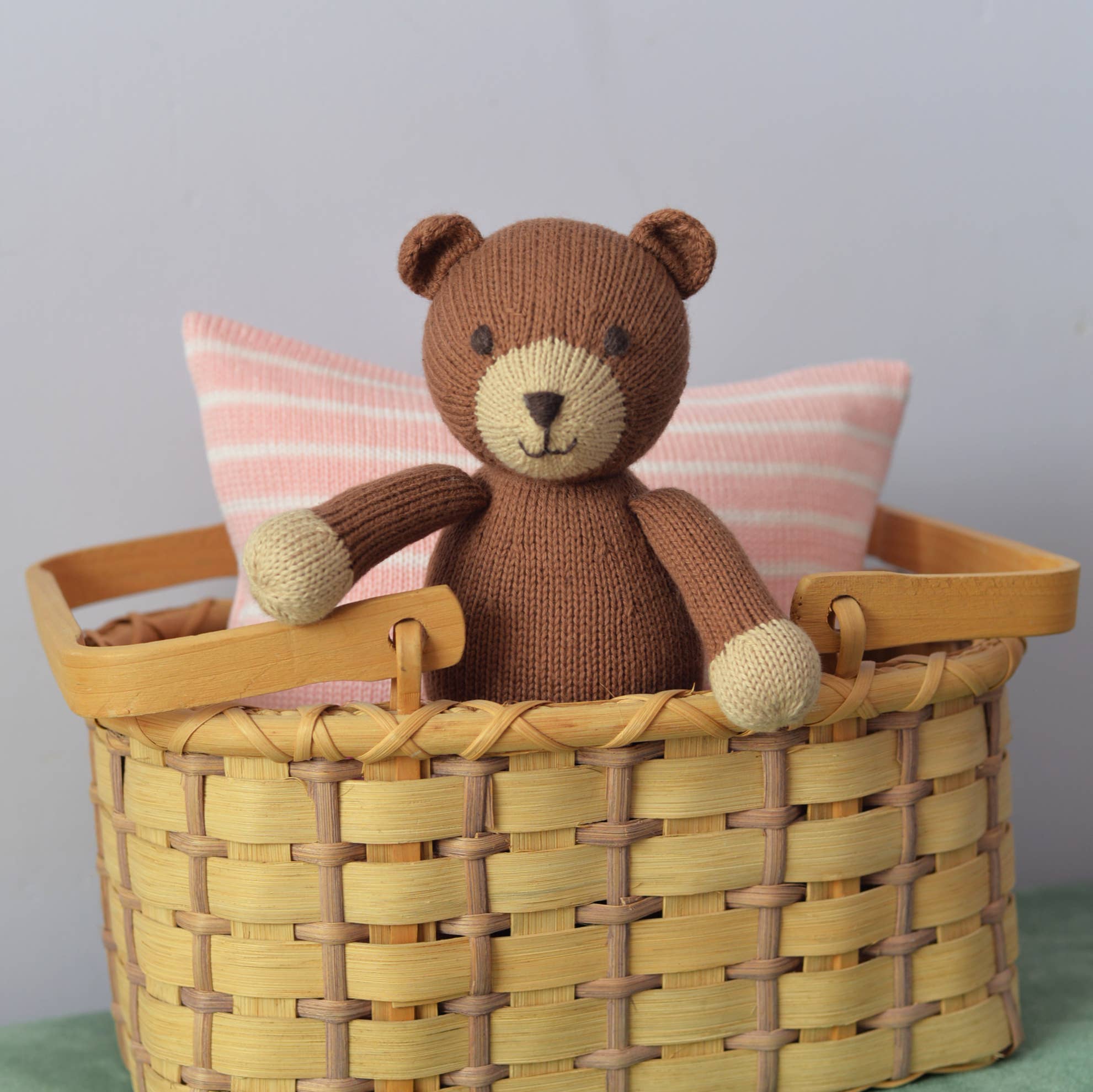 Melange Collection - Handmade Knit Teddy Bear - Fair Trade Cotton Toy