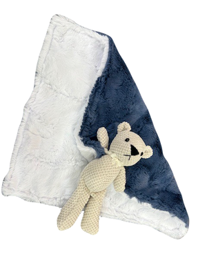 Teddy Bear Lovey Baby Security Blanket