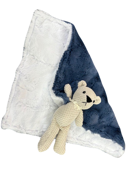 Teddy Bear Lovey Baby Security Blanket