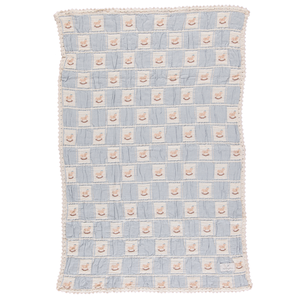 Bebe Organic Rocking Horse Patchwork Blanket