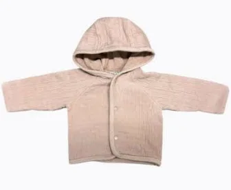 Bebe Organic Lumi Chenille Dusty Rose Jacket + Bonnet