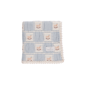 Bebe Organic Rocking Horse Patchwork Blanket