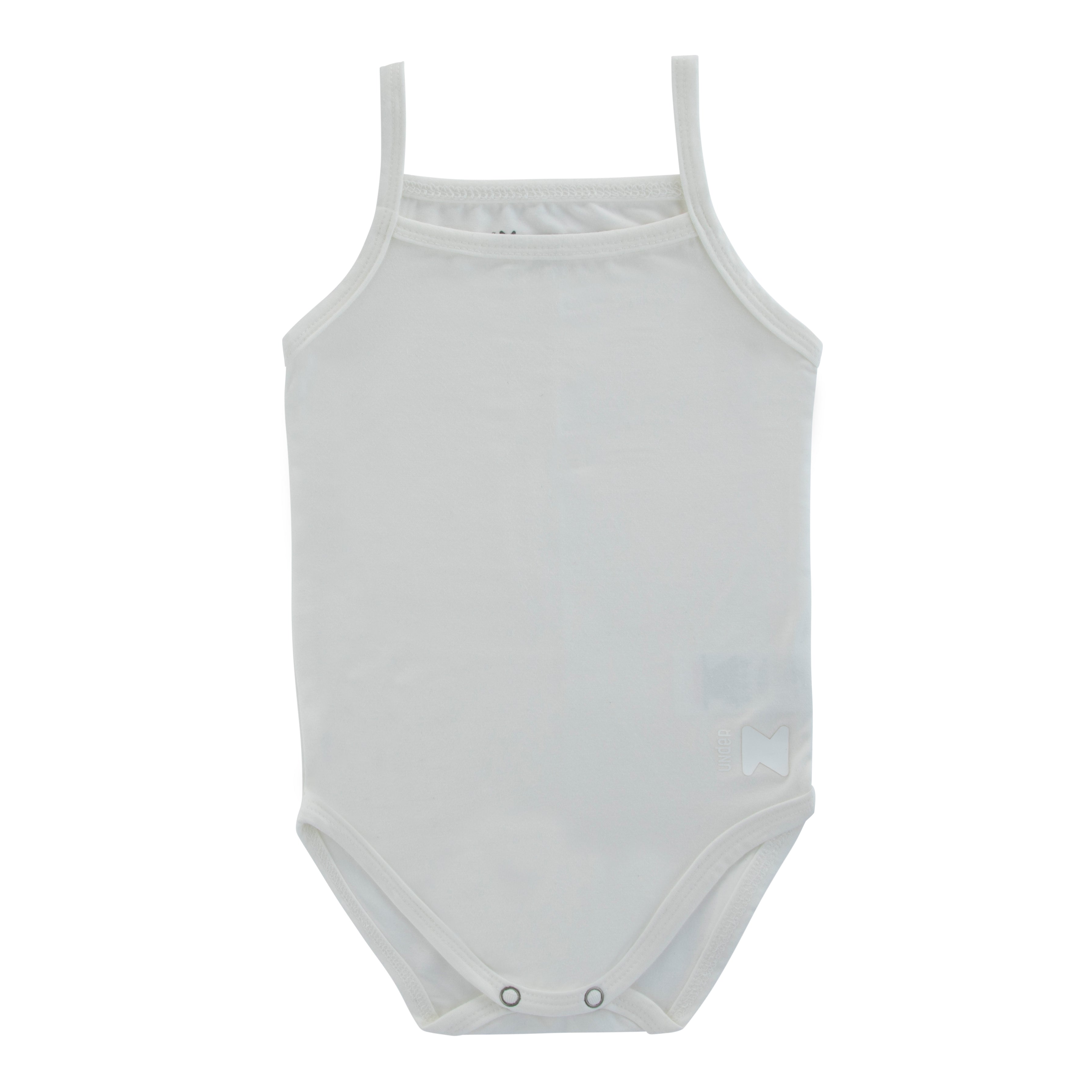 Noggi Bamboo Cotton White + Taupe Boy Undershirts 3 Pack
