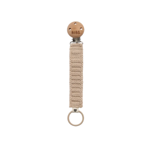 BIBS PACIFIER CLIP KNITTED