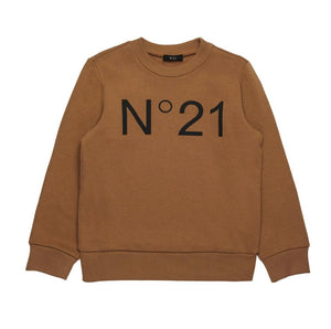 N21 Kids Tan Sweatshirt - Italian Designer Sportswear