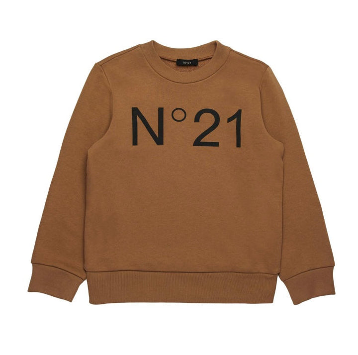 N21 Kids Tan Sweatshirt - Italian Designer Sportswear