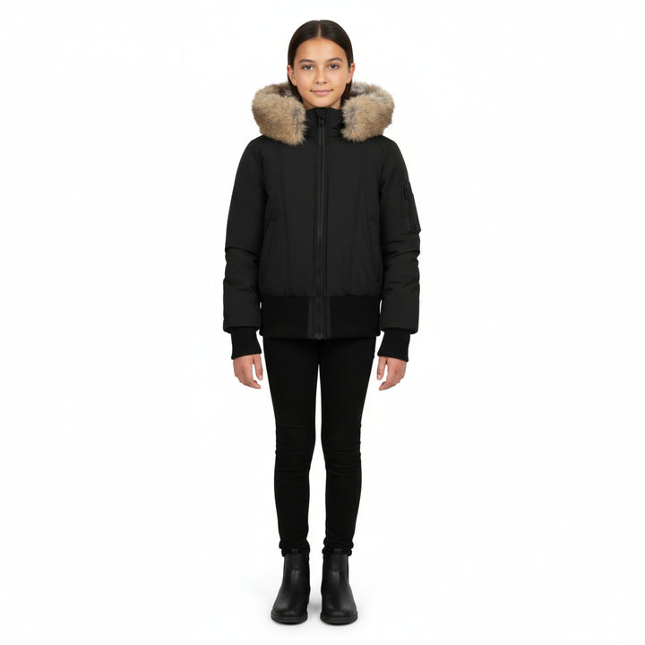 Pramie Brown Rabbit Girls Jacket 14–22 | Stylish Faux Fur Winter Coat