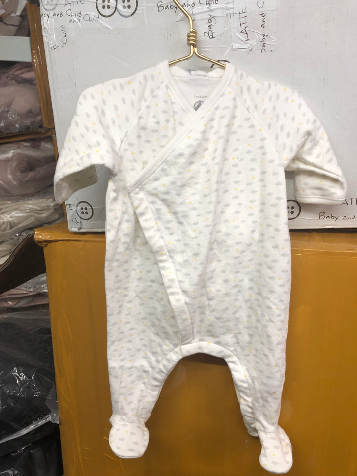 Petit Bateau Cloud Print Footie