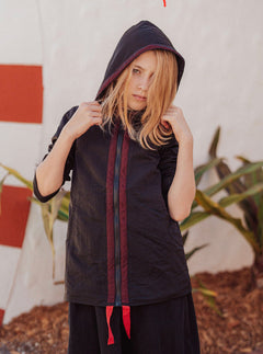 Mini Nod Black/Red Spring Rain Pull Jacket
