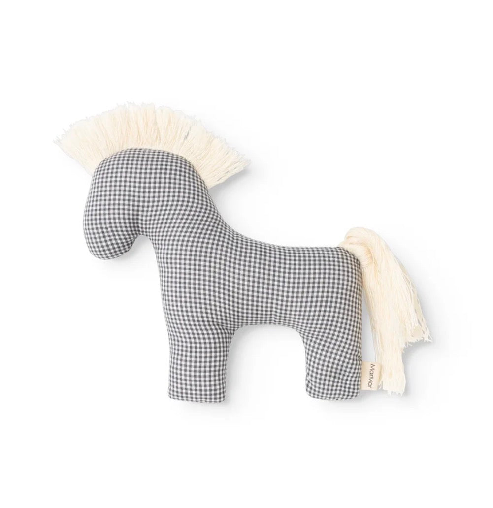 MarMar Copenhagen Little Horse Rattle Blue Check