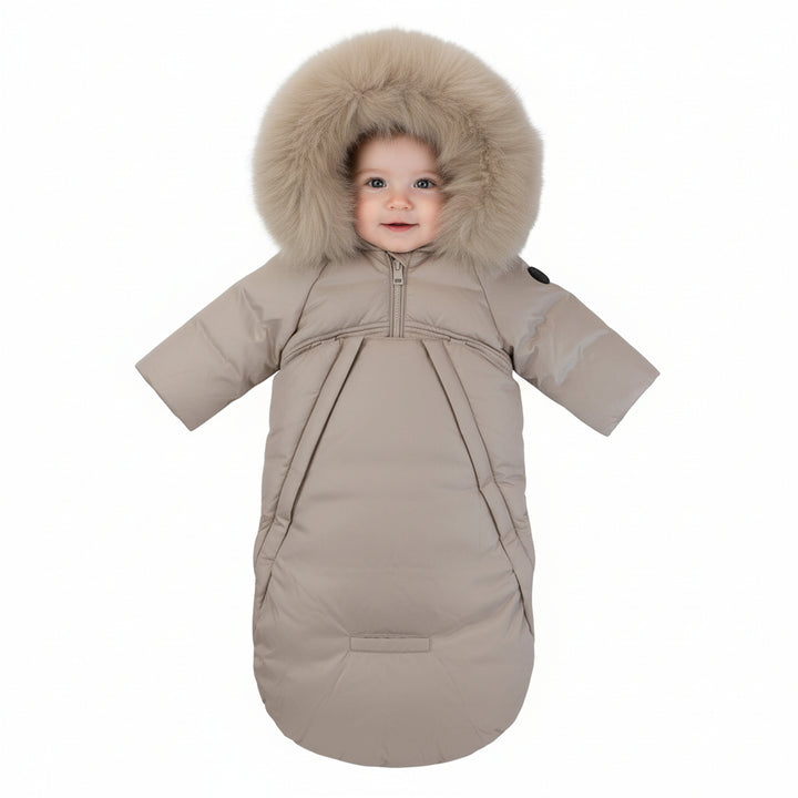 Pramie Light Beige Boys Snowsuit
