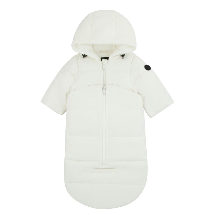 Pramie Ivory Knit Baby Snowsuit 3M–9M | Cozy Winter Bunting for Infants