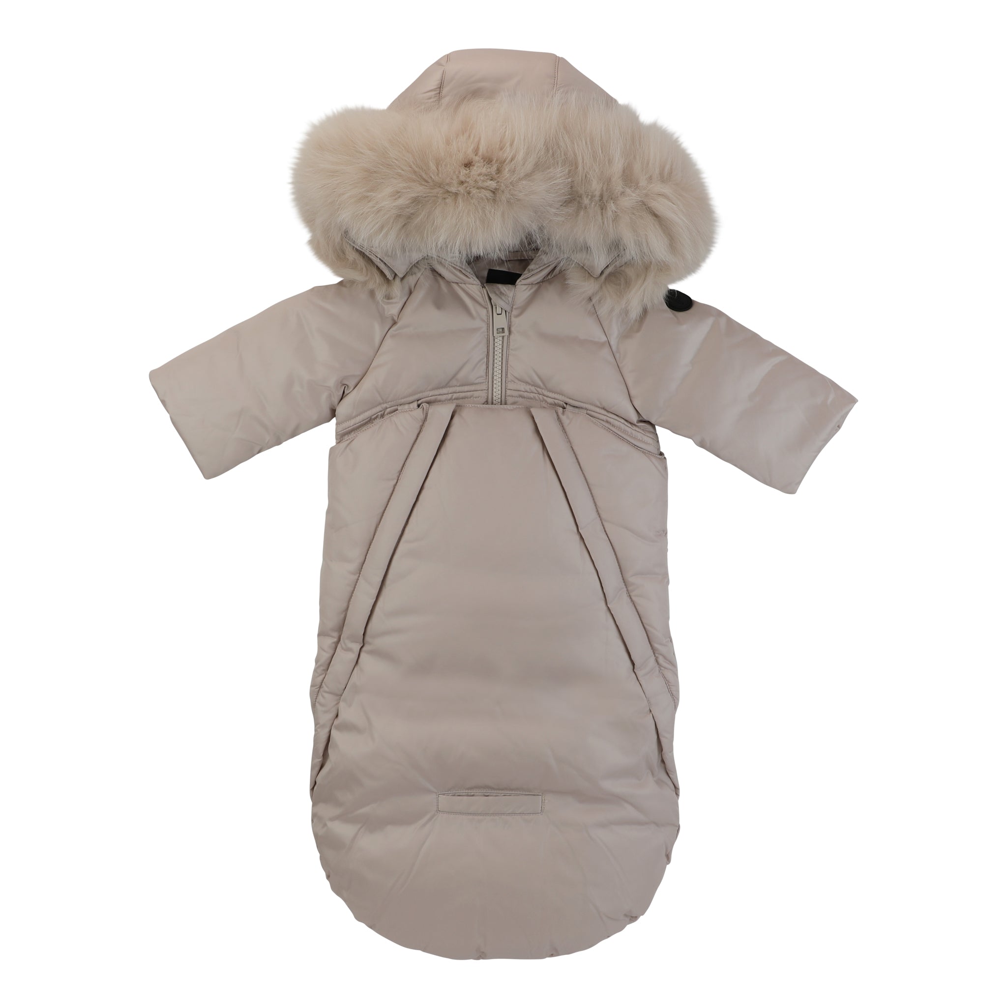 Pramie Light Beige Boys Snowsuit | Cozy & Elegant Winter Outerwear