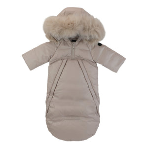 Pramie Light Beige Boys Snowsuit | Cozy & Elegant Winter Outerwear