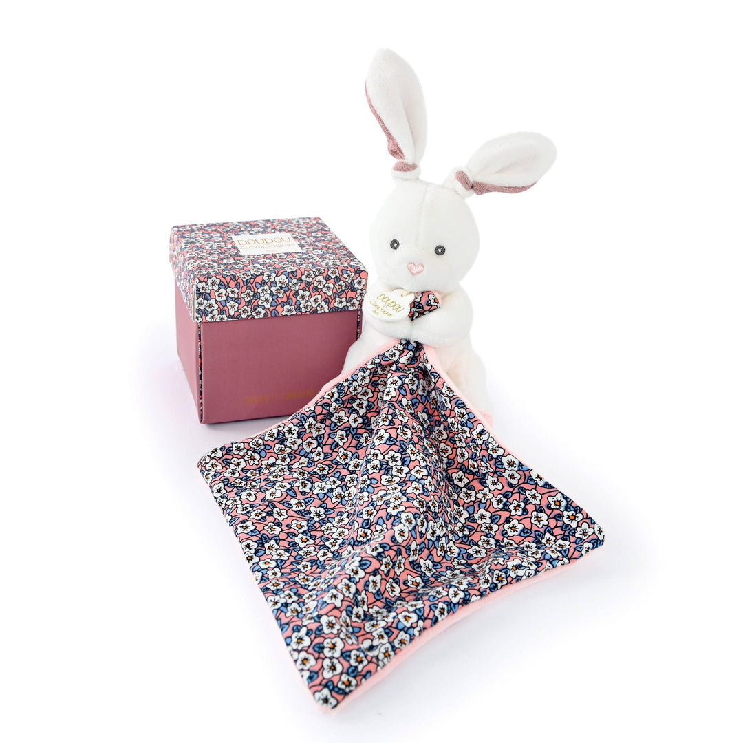 Doudou Et Compagnie - Boh'aime Pink Bunny Puppet with Doudou