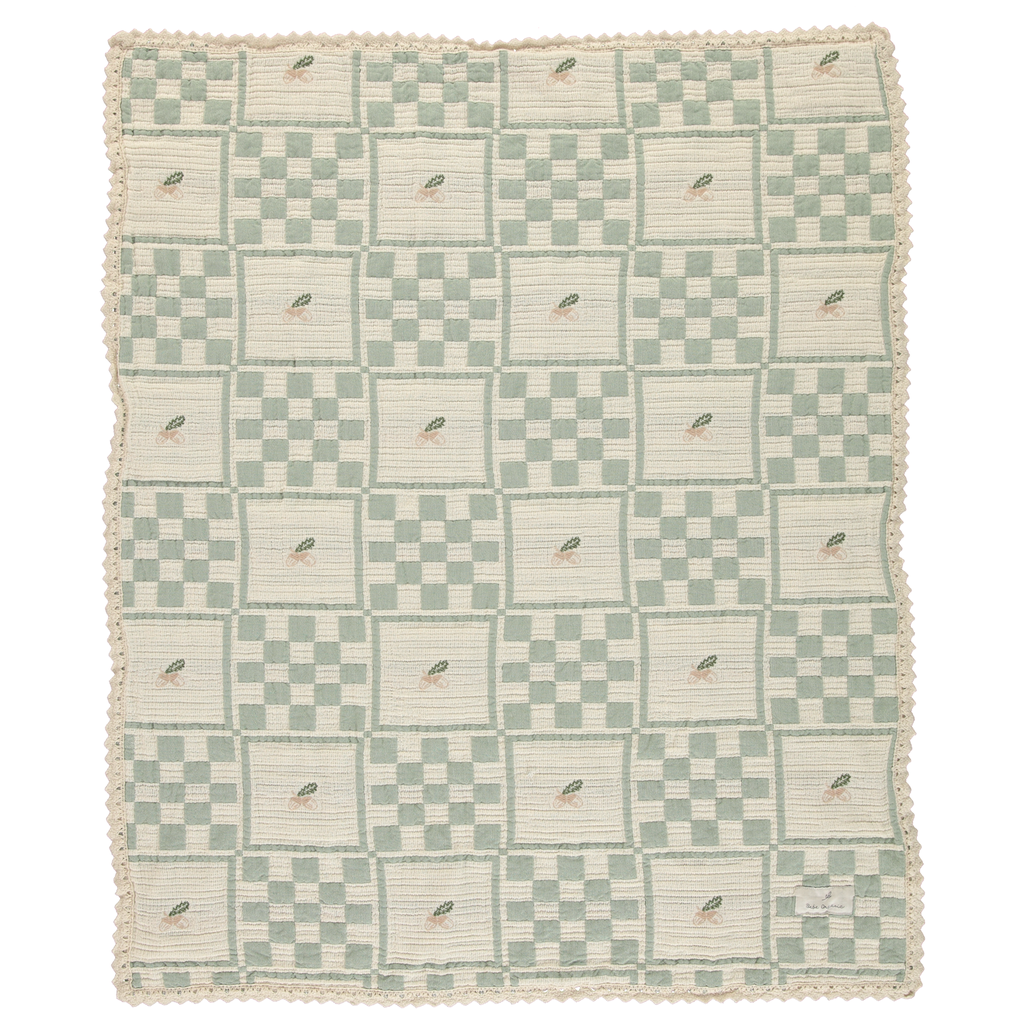 Bebe Organic Acorn Patchwork Blanket