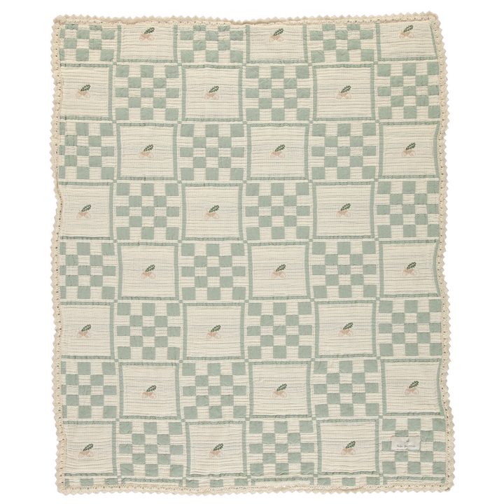 Bebe Organic Acorn Patchwork Blanket