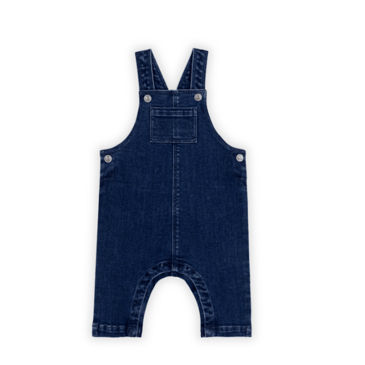 Petit Bateau | Stretch Denim Baby Dungarees – Long Leg